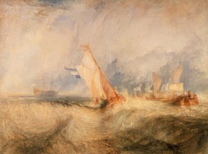 ヴァン・トランプ提督が風に逆らう 作： Joseph Mallord William Turner